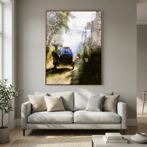 Riding Into The Smoke | Contemporary Urban Canvas Wall Art by Charles David | The Creative Camera