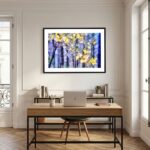 Room Mockup 50 x 70cm Woodland Sparkle - Haldon Forest, South Devon is a framed fine art print created by artist Charles David | The Creative Camera