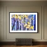Room Mockup 50 x 70cm Woodland Sparkle - Haldon Forest, South Devon is a framed fine art print created by artist Charles David | The Creative Camera