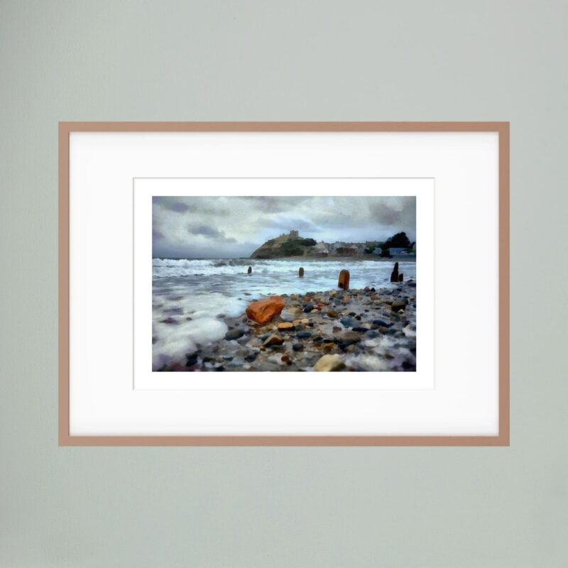 Criccieth Castle from the Beach | A Contemporary Fine Art Wall Print