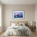 Sea Wall in Fog - Impressionist Coastal Wall Print for Contemporary Spaces