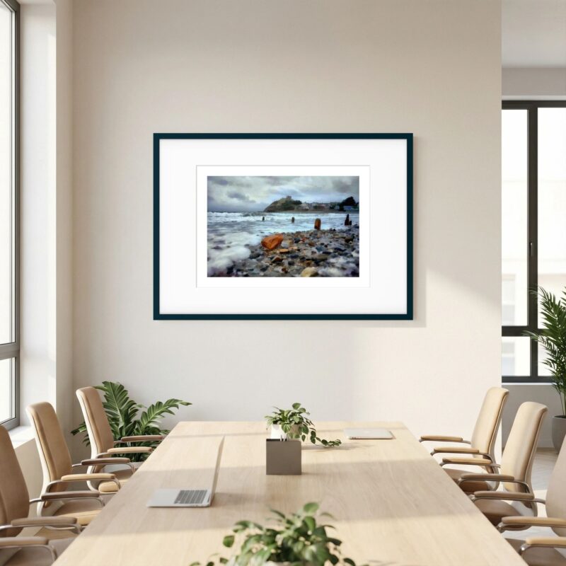 Criccieth Castle from the Beach | A Contemporary Fine Art Wall Print