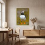 Lunch | A Contemporary Wildlife Fine Art Wall Canvas, Unframed