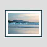 Luskentyre Beach, Teal Wood frame