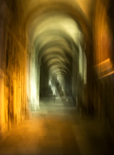 Norwich Cathedral shot with Intentional Camera Movement (ICM) by Charles David